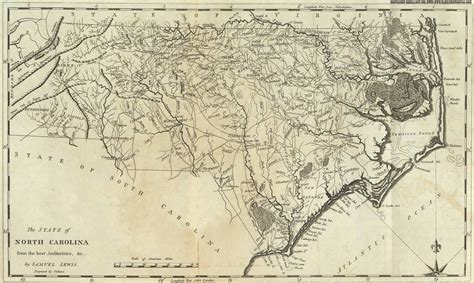 A map of coastal North Carolina
